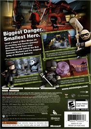 Box back cover for Mini Ninjas on the Microsoft Xbox 360.