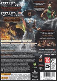Box back cover for Mortal Kombat - Komplete Edition on the Microsoft Xbox 360.