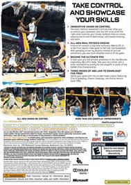 Box back cover for NBA ELITE 11 on the Microsoft Xbox 360.