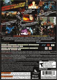 Box back cover for Naruto Shippuden - Ultimate Ninja Storm Generations on the Microsoft Xbox 360.