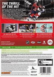 Box back cover for Nhl 14 on the Microsoft Xbox 360.