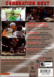 Box back cover for Nhl 2k6 on the Microsoft Xbox 360.