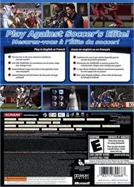 Box back cover for PES 2008 - Pro Evolution Soccer on the Microsoft Xbox 360.