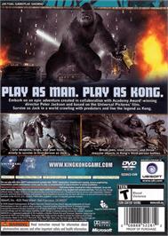 Box back cover for Peter Jackson's King Kong - The Official Game of the Movie on the Microsoft Xbox 360.