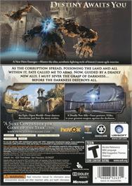 Box back cover for Prince Of Persia on the Microsoft Xbox 360.