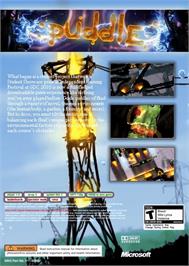 Box back cover for Puddle on the Microsoft Xbox 360.