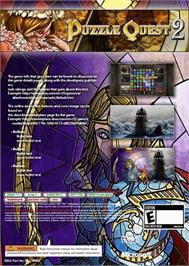 Box back cover for Puzzle Quest 2 on the Microsoft Xbox 360.