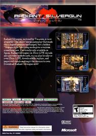 Box back cover for Radiant Silvergun on the Microsoft Xbox 360.