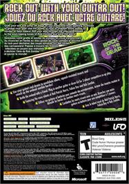 Box back cover for Rock of the Dead on the Microsoft Xbox 360.