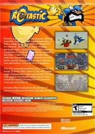 Box back cover for Rotastic on the Microsoft Xbox 360.