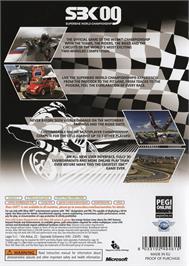 Box back cover for Sbk 09 - Superbike World Championship on the Microsoft Xbox 360.