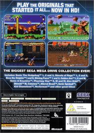 Box back cover for Sega Mega Drive Ultimate Collection on the Microsoft Xbox 360.
