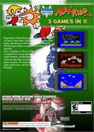 Box back cover for Sega Vintage Collection - Alex Kidd And Co. on the Microsoft Xbox 360.