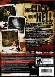 Box back cover for Shellshock 2 - Blood Trails on the Microsoft Xbox 360.