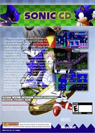 Box back cover for Sonic Cd on the Microsoft Xbox 360.