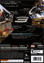 Box back cover for Spider-Man:Dimensions on the Microsoft Xbox 360.