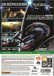 Box back cover for Star Trek on the Microsoft Xbox 360.