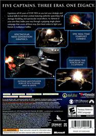 Box back cover for Star Trek - Legacy on the Microsoft Xbox 360.