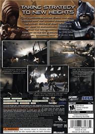Box back cover for Stormrise on the Microsoft Xbox 360.