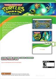 Box back cover for Teenage Mutant Ninja Turtles - Turtles In Time Re-shelled on the Microsoft Xbox 360.