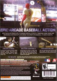 Box back cover for The BIGS on the Microsoft Xbox 360.