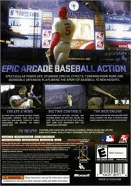 Box back cover for The BIGS 2 on the Microsoft Xbox 360.