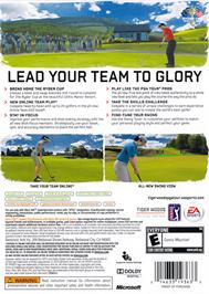 Box back cover for Tiger Woods Pga Tour 11 on the Microsoft Xbox 360.