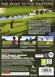 Box back cover for Tiger Woods Pga Tour 12 - The Masters on the Microsoft Xbox 360.