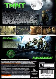 Box back cover for Tmnt - Les Tortues Ninja on the Microsoft Xbox 360.