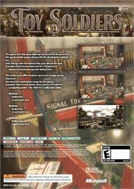 Box back cover for Toy Soldiers on the Microsoft Xbox 360.