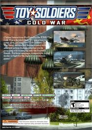 Box back cover for Toy Soldiers - Cold War on the Microsoft Xbox 360.