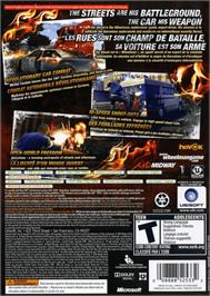 Box back cover for Wheelman on the Microsoft Xbox 360.