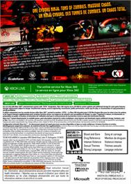 Box back cover for Yaiba - Ninja Gaiden Z on the Microsoft Xbox 360.