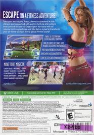 Box back cover for Zumba Fitness World Party on the Microsoft Xbox 360.