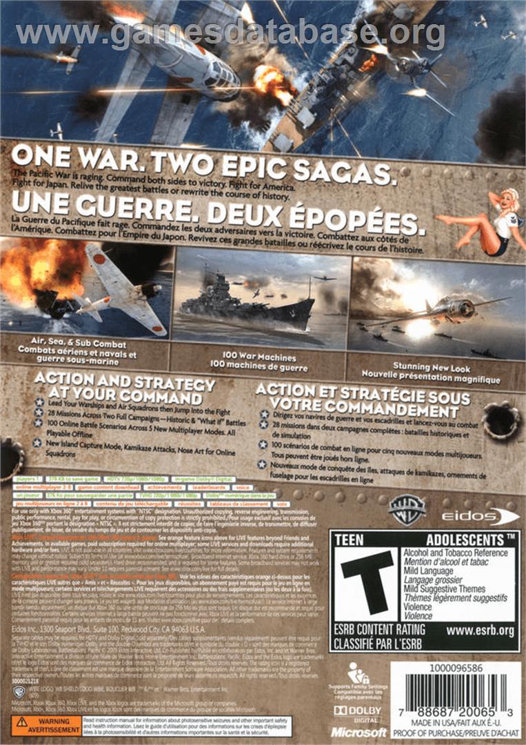Battlestations - Pacific - Microsoft Xbox 360 - Artwork - Box Back