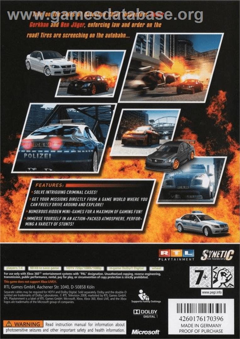Crash Time II - Microsoft Xbox 360 - Artwork - Box Back
