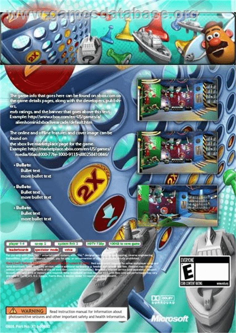 Hasbro - Ce Soir On Joue En Famille 3 - Microsoft Xbox 360 - Artwork - Box Back
