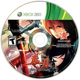 Cartridge artwork for Akai Katana on the Microsoft Xbox 360.