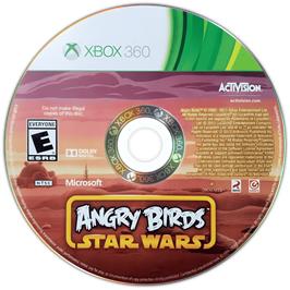 Cartridge artwork for Angry Birds Star Wars on the Microsoft Xbox 360.