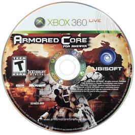Cartridge artwork for Armored Core For Answer on the Microsoft Xbox 360.