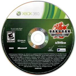 Cartridge artwork for Bakugan Battle Brawlers - Les Protecteurs De La Terre on the Microsoft Xbox 360.