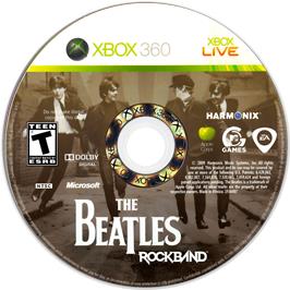 Cartridge artwork for Beatles Rock Band, The on the Microsoft Xbox 360.
