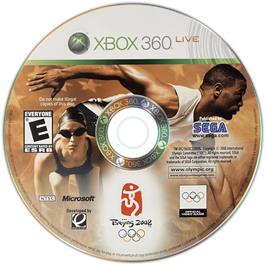 Cartridge artwork for Beijing 2008 - Le Jeu Vidéo Officiel Des Jeux Olympiques on the Microsoft Xbox 360.