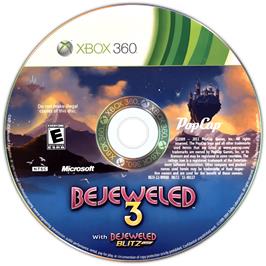 Cartridge artwork for Bejeweled 3 on the Microsoft Xbox 360.