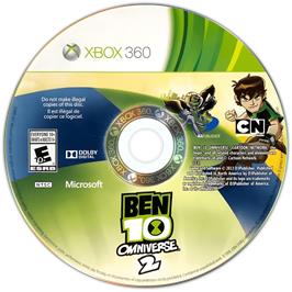 Cartridge artwork for Ben 10 Omniverse 2 on the Microsoft Xbox 360.
