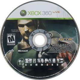 Cartridge artwork for Bionic Commando (2009) on the Microsoft Xbox 360.