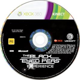 Cartridge artwork for Black Eyed Peas Experience, The on the Microsoft Xbox 360.