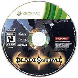 Cartridge artwork for Blades Of Time on the Microsoft Xbox 360.