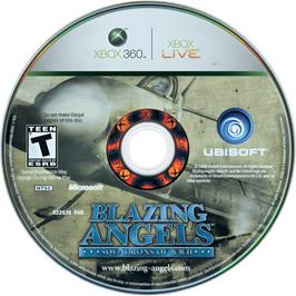 Cartridge artwork for Blazing Angels - Squadrons Of Wwii on the Microsoft Xbox 360.