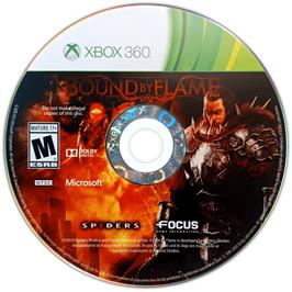 Cartridge artwork for Bound By Flame on the Microsoft Xbox 360.